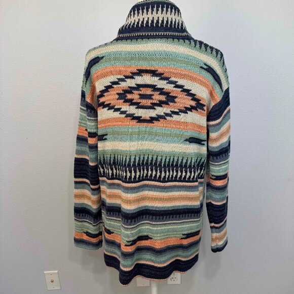 Polo Ralph Lauren Women's Southwestern Shawl-Collar Cardigan Pockets Multi Sz S - Picture 5 of 12